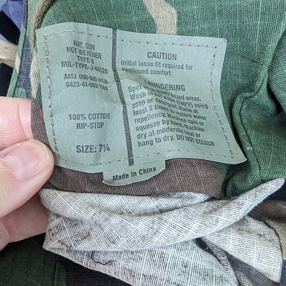 Camo boonie hat - size 7 1/4 - Picture 6 of 6